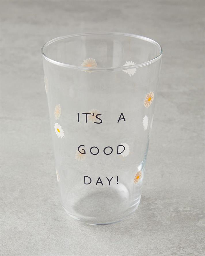 Good Day Sticlă Cu 3 Piese Pahar 400 ml Alb