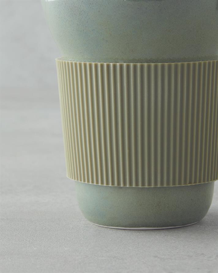 Good Mood Chic Porțelan Cană De Călătorie 350 ml Verde