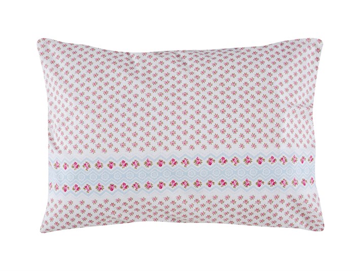 Grădină cu dungi Cu Bumbac Cu 2 Piese Față De Pernă 50x70 cm Roz