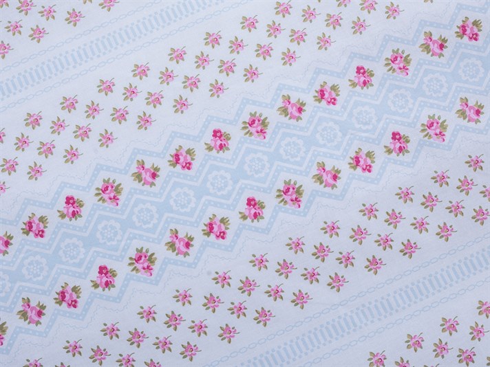 Grădină cu dungi Cu Bumbac Single Lenjerie De Pat 160x220 cm Roz