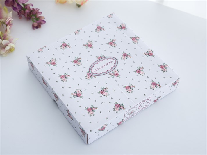 Cottage Garden New Bone China 2 pcs Service Plate 15 cm Pink