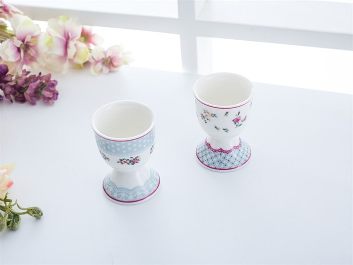 Cottage Garden New Bone China 2 pcs Egg Cup Pink