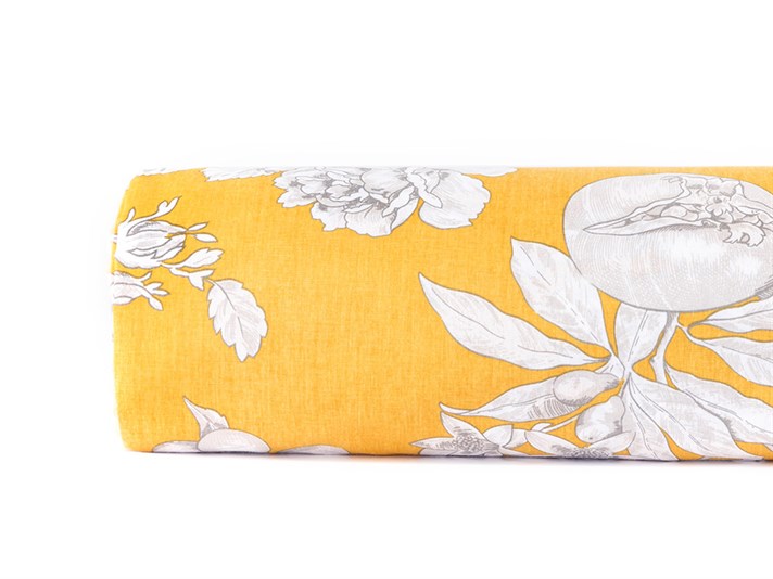 Grădină de lux Cu Bumbac Single Lenjerie De Pat 160x220 cm Galben