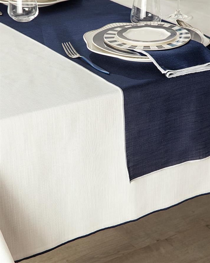 Grace Polyestere Runner 40x150 cm Dark Blue