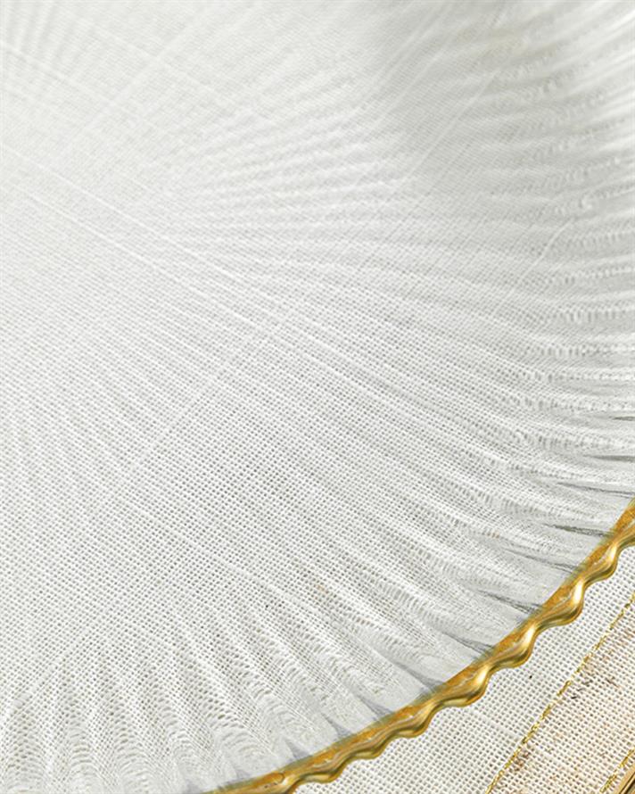 Graceful Glass Service Plate 28 cm Gold