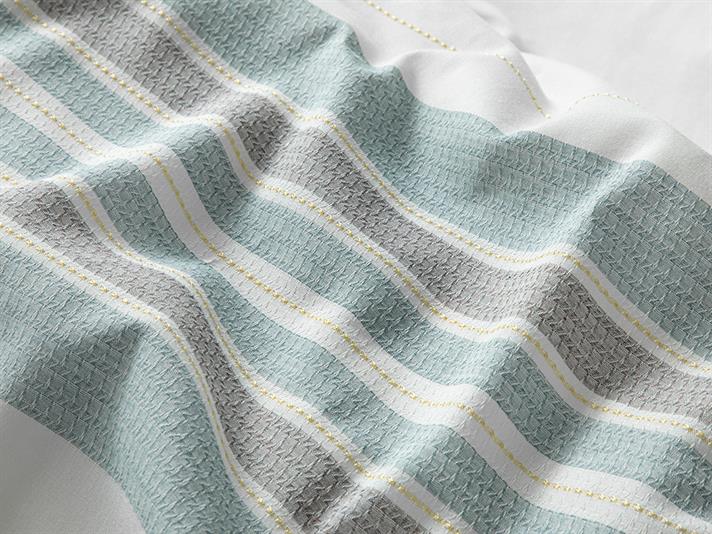  Lenjerie de pat completa King Size, Grand, bumbac-viscoza-poliester, 240x220 cm/180x200 cm/50x70 cm , auriu