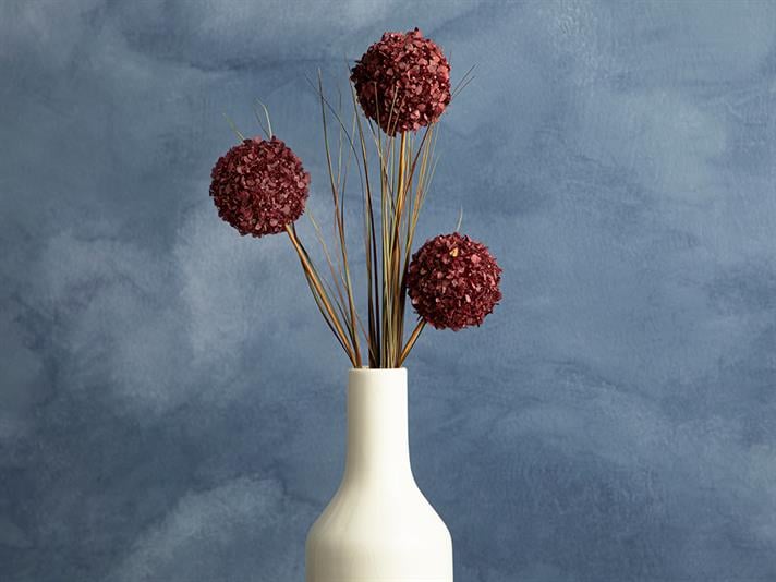 Grass Bush Floare Artificială , 63 Cm, Cafea - Roz Pudră