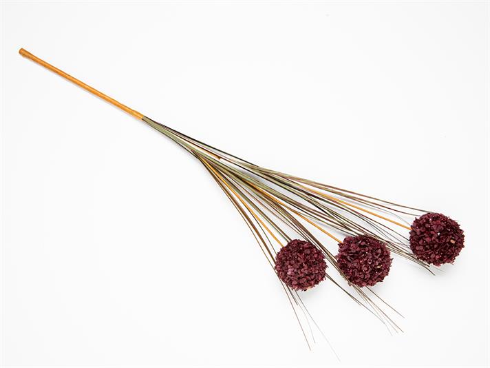 Grass Bush Floare Artificială , 63 Cm, Cafea - Roz Pudră