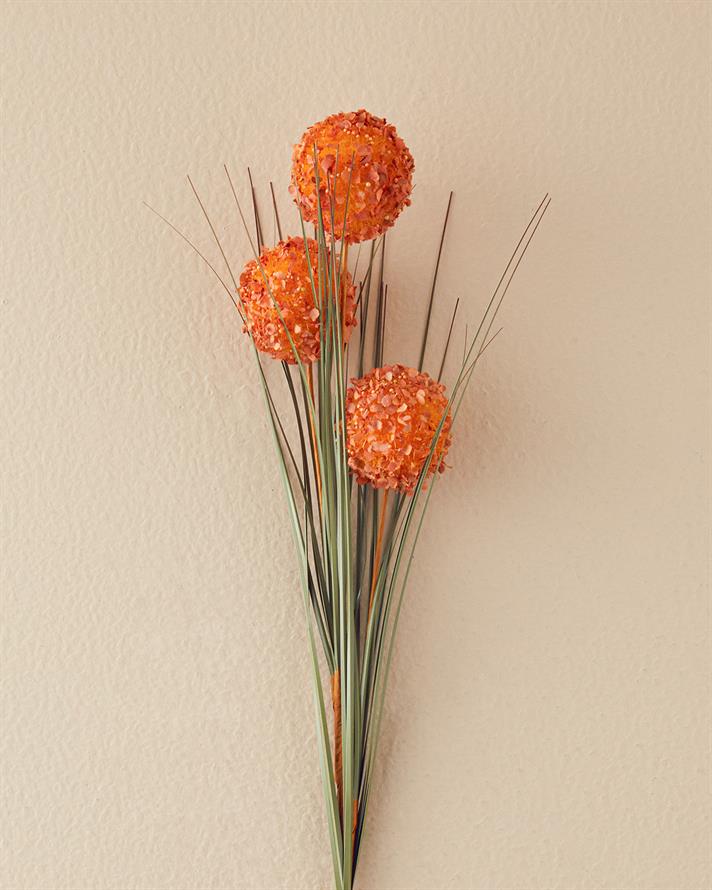 Grass Bush Artificial Flower - One Pc 63 cm Brown