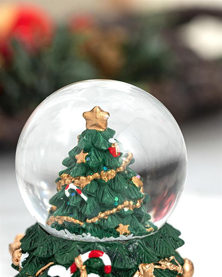 Green Christmas Tree Snow Globe 4,5x4,5x6 cm Green