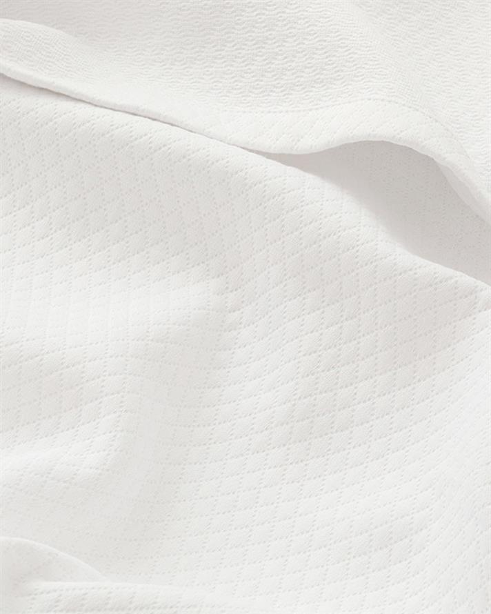 günce Țesătură Jacquard Double Pătură De Vară 200x230 cm Alb
