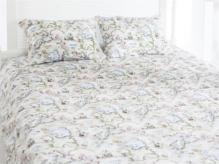 Hărți Cu Bumbac Single Lenjerie De Pat 160x220 cm Bej