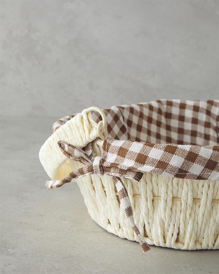 Hârtie Coș De Pâine 29x22x9,5 cm Crem.