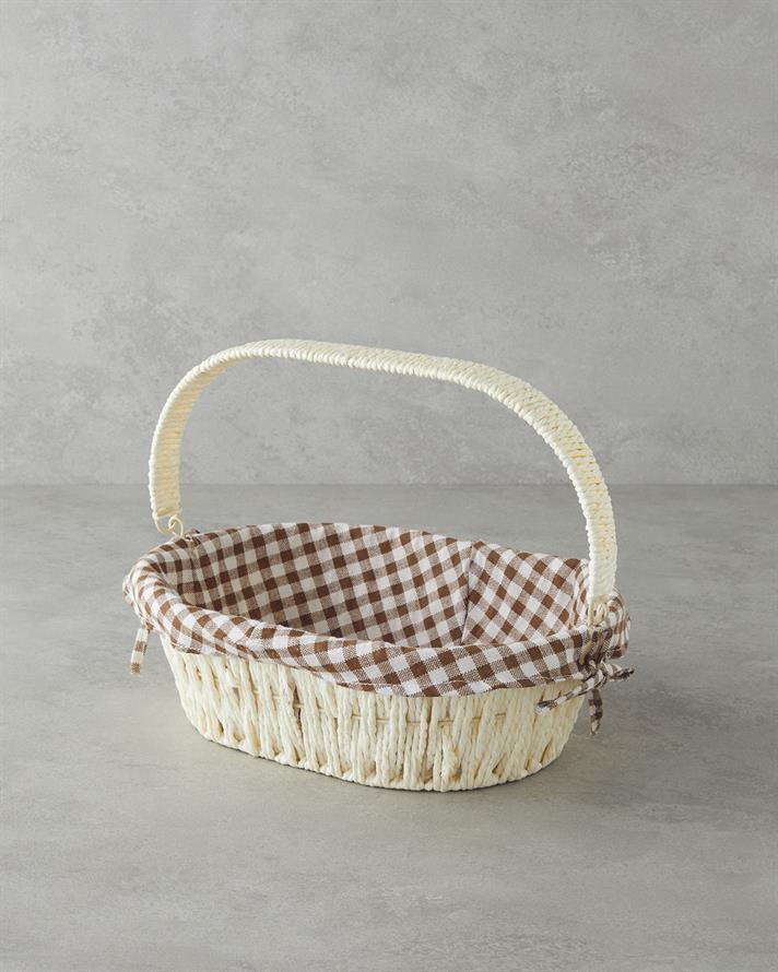 Hârtie Coș De Pâine 29x22x9,5 cm Crem.