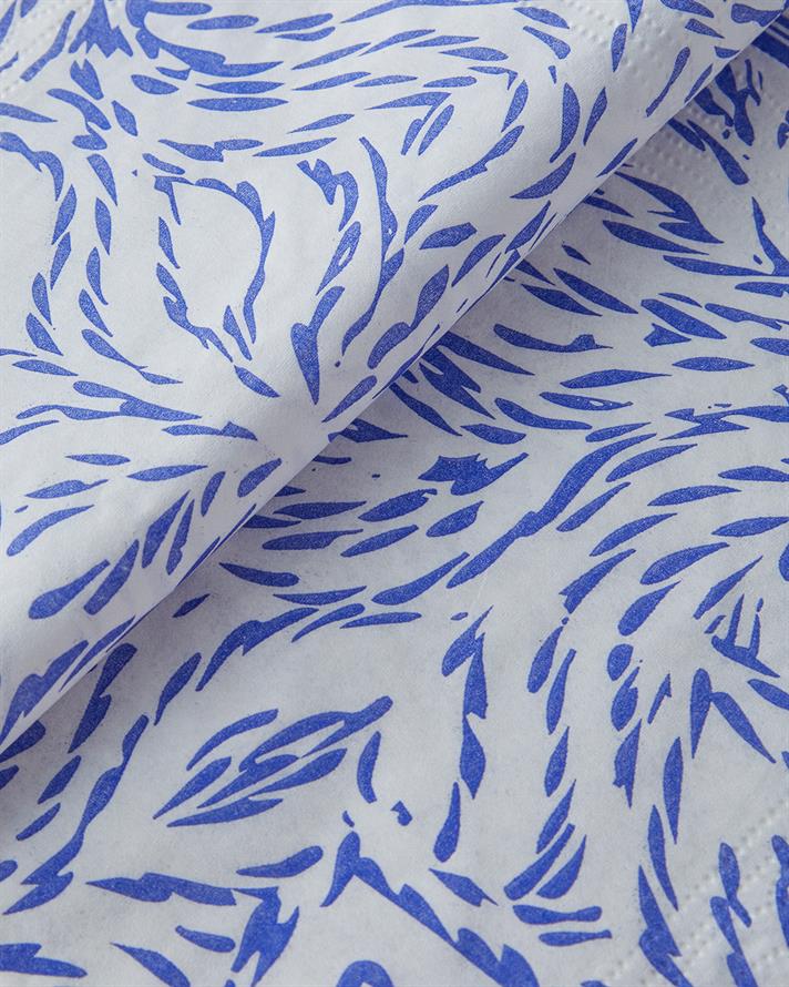 Aqualis Hârtie Cu 20 Piese Șervețele De Hârtie 33x33 cm Albastru - Alb