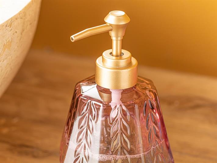 Hailey Dozator Pentru Săpun Lichid, Sticlă, 300 Ml, Albastru-Maro