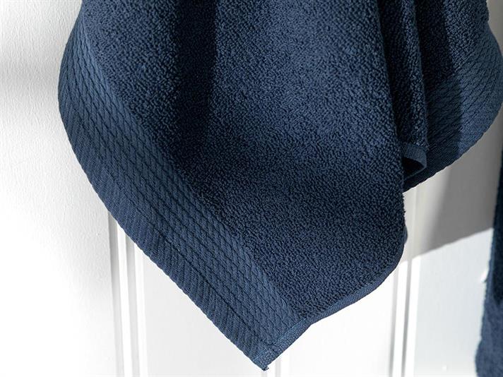 Halat de baie, Plain, bumbac, S-M, bleumarin