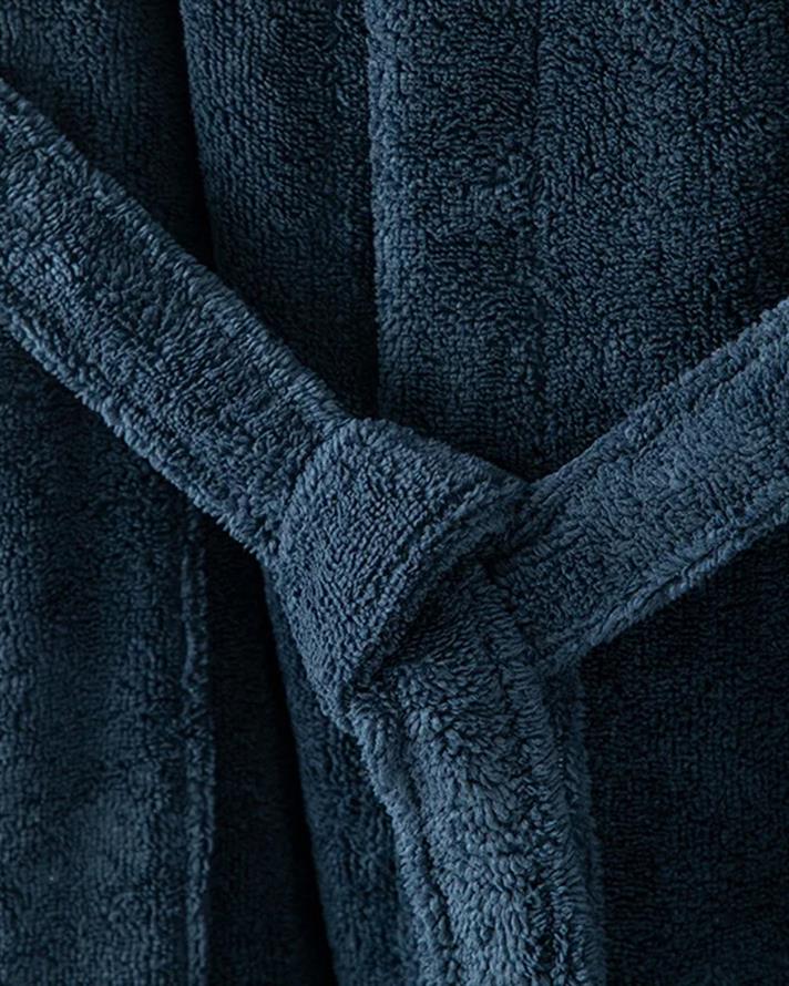 Halat de baie, Softy, bumbac-poliester, S-M, bleumarin