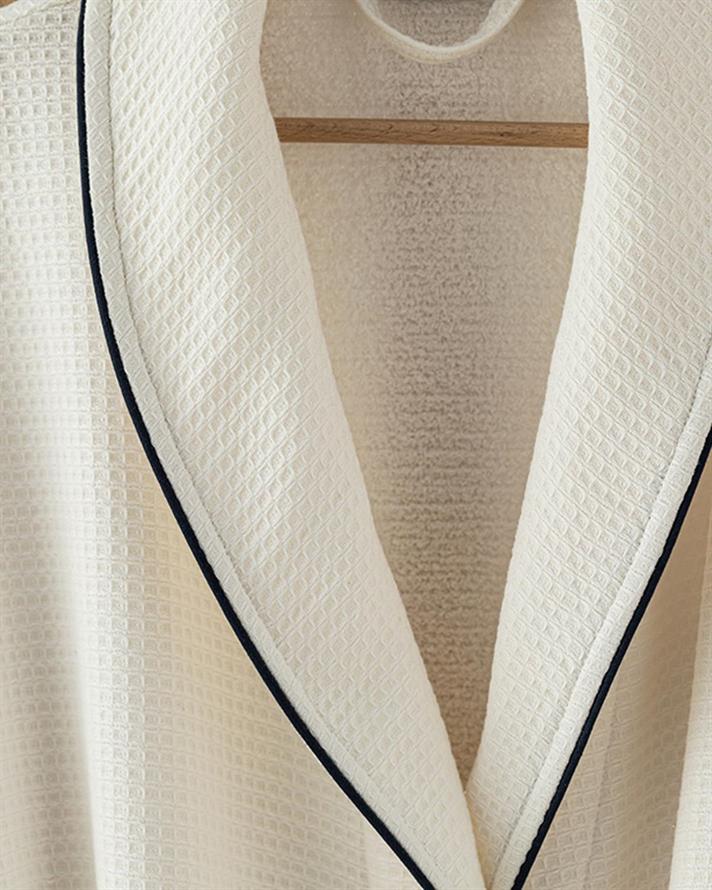 Halat de baie, Thin, bumbac-poliester, L-XL, alb