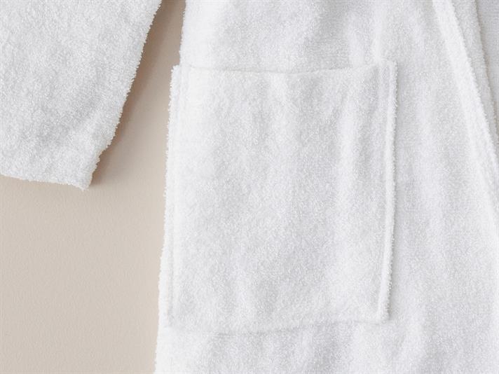 Halat de baie, Wolin, bumbac-poliester, L-XL, alb