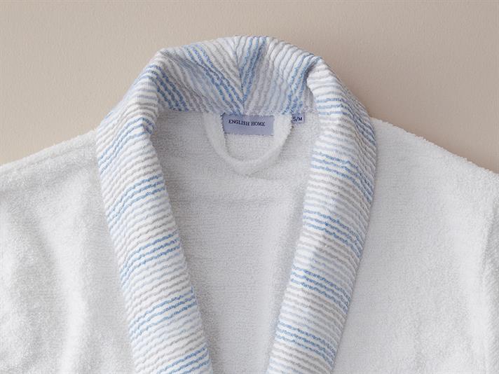 Halat de baie, Wolin, bumbac-poliester, L-XL, alb