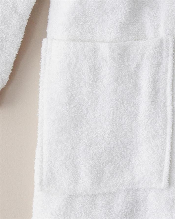 Halat de baie, Wolin, bumbac-poliester, S-M, alb