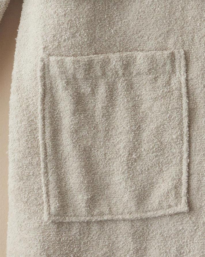 Halat de baie, Wolin, bumbac-poliester, S-M, gri deschis