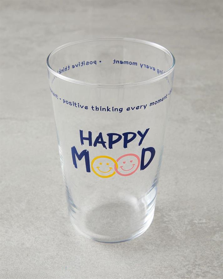Happy Mood Sticlă Cu 3 Piese Pahar 400 ml Bleumarin