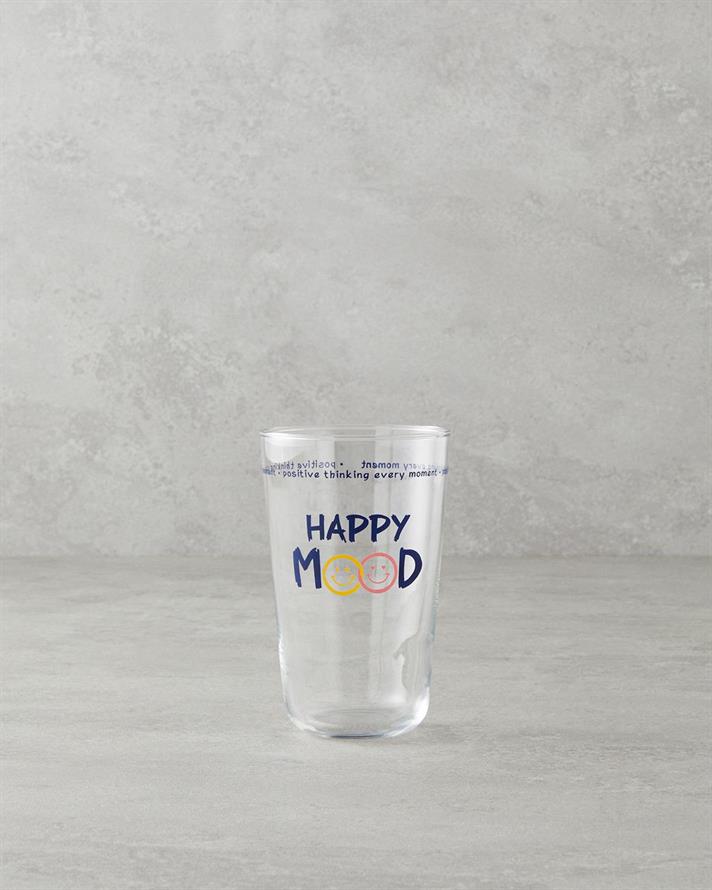 Happy Mood Sticlă Cu 3 Piese Pahar 400 ml Bleumarin