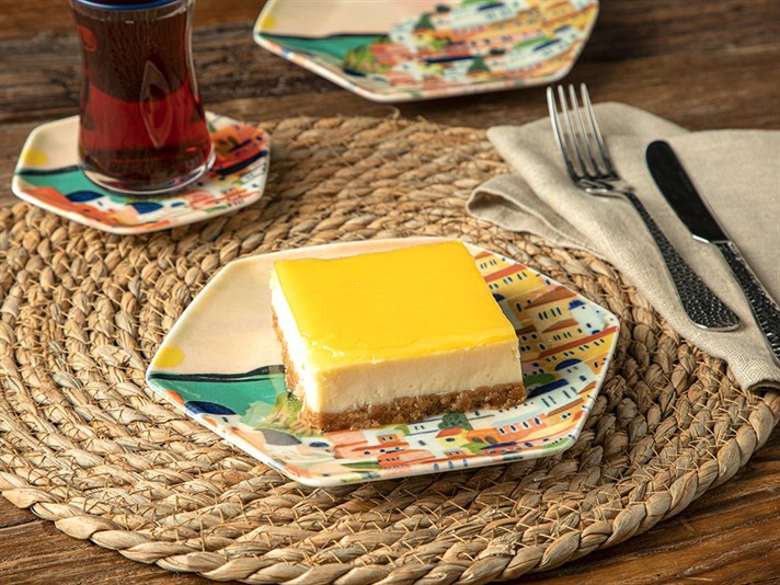 Happy Summer Porcelain Dessert Plate 19 cm Colorful