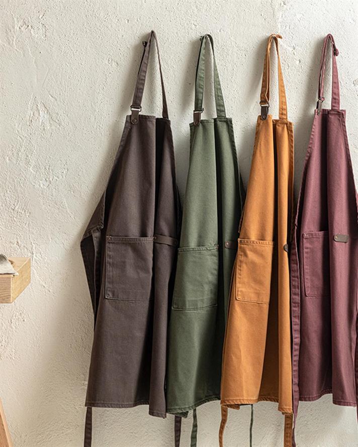 Harvey Cotton Kitchen Apron 60x80 cm Tan