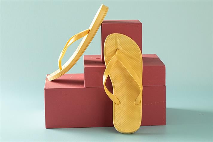 Havana Women Beach Slipper 37 Dark Yellow