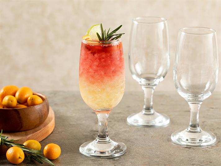 Set 3 Pahare de vin, Helen, sticlă, 200 ml, transparent