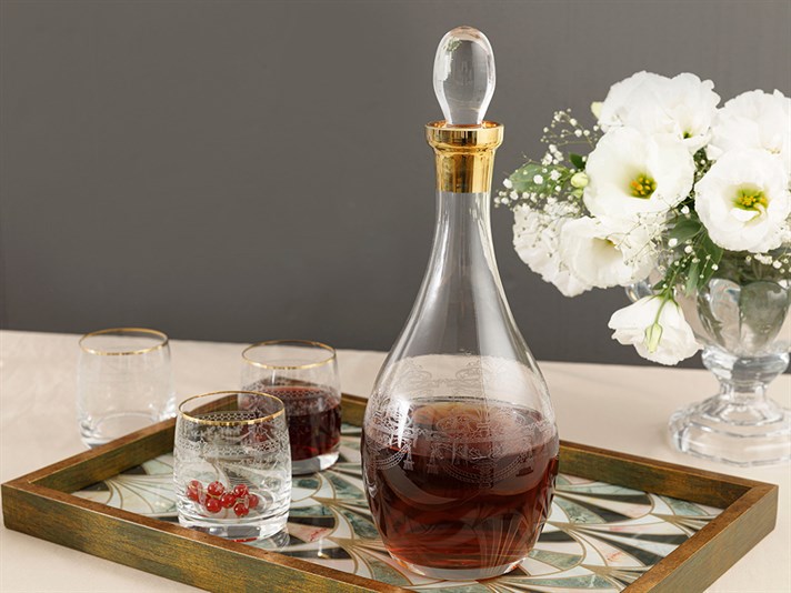 Helena Glass Decanter 1000 ml Transparent
