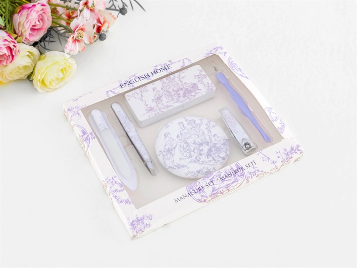 Helena 6 Piese Set Manichiură 18.5x16.5x1.5 cm Lila