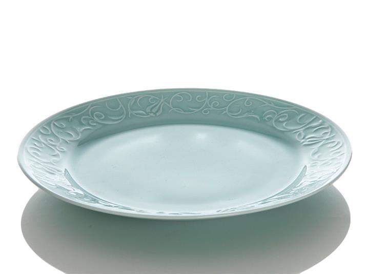 Helena Porcelain Single Service Plate 25 cm Blue