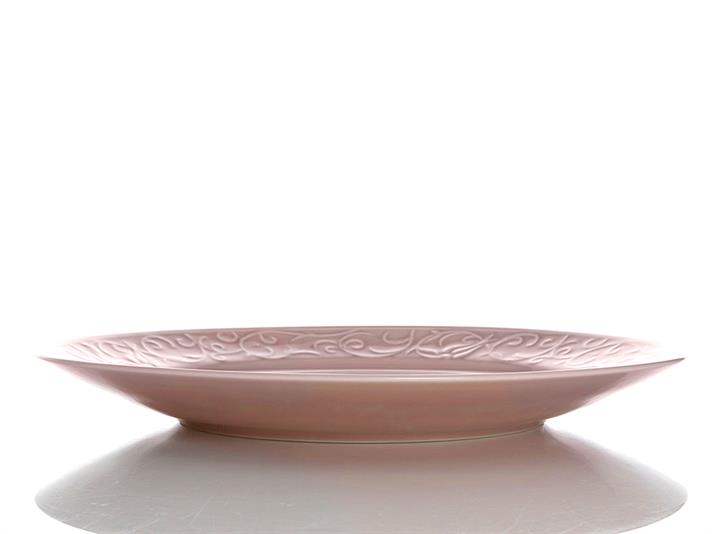 Helena Porcelain Single Service Plate 25 cm Pink