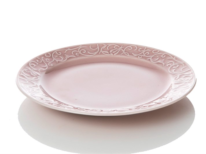 Helena Porcelain Single Cake Plate 20 cm Pink
