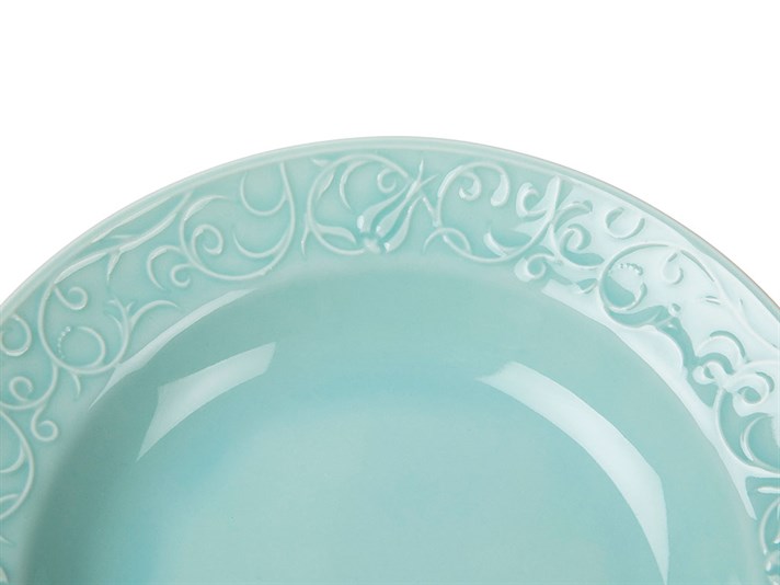 Helena Porcelain Single Dinner Plate 22 cm Blue