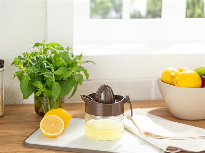 Hera Glass Lemon Squeezer 300 ml Brown
