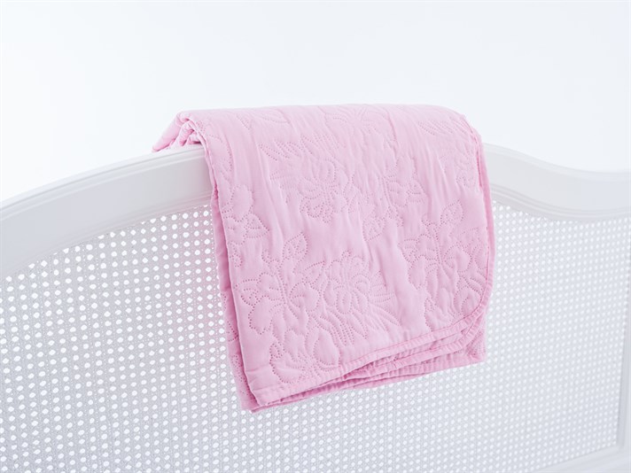 Hibiscus  Microfibră Persoană dublă  CUVERTURĂ DE PAT MU 200x220 cm Roz