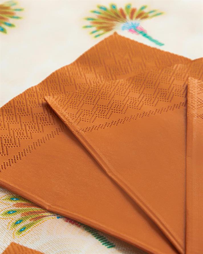 Hilfe Paper 20 Set Tissue Napkin 33x33 cm Terracotta