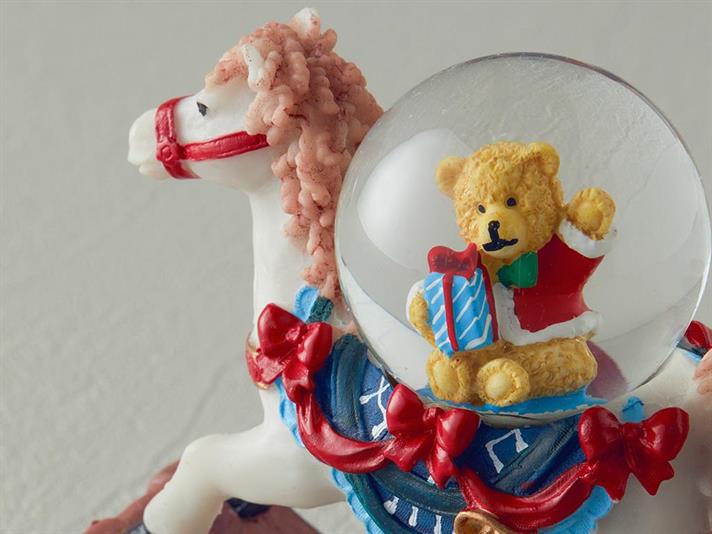 Horse And Bear Glob De Zapada 10,5*4,5*10,5 Cm Roșu