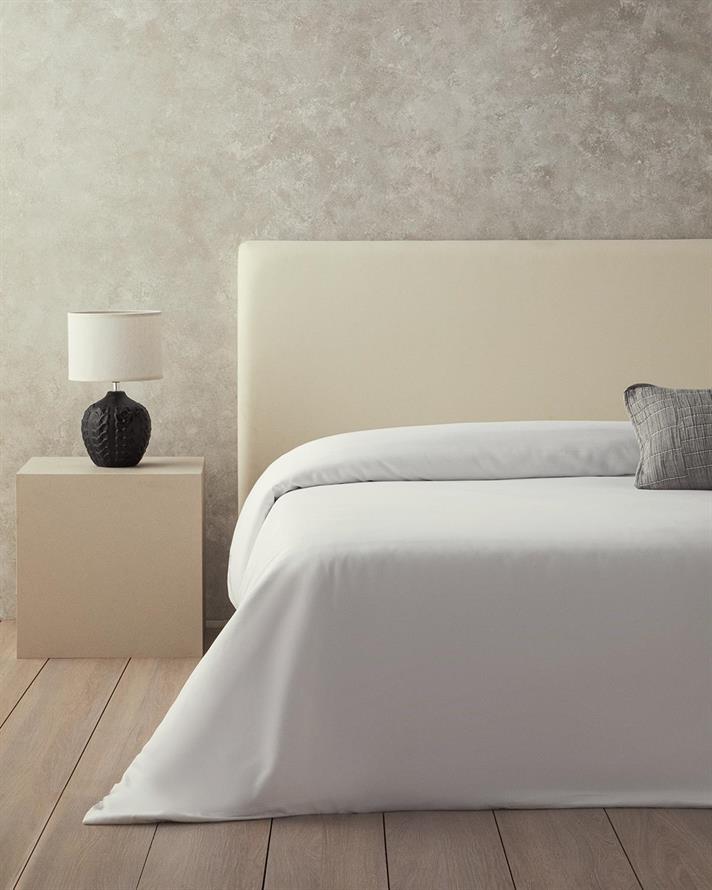 Husa de pilota King Size, Micell, bumbac satinat, 240x220 cm, alb