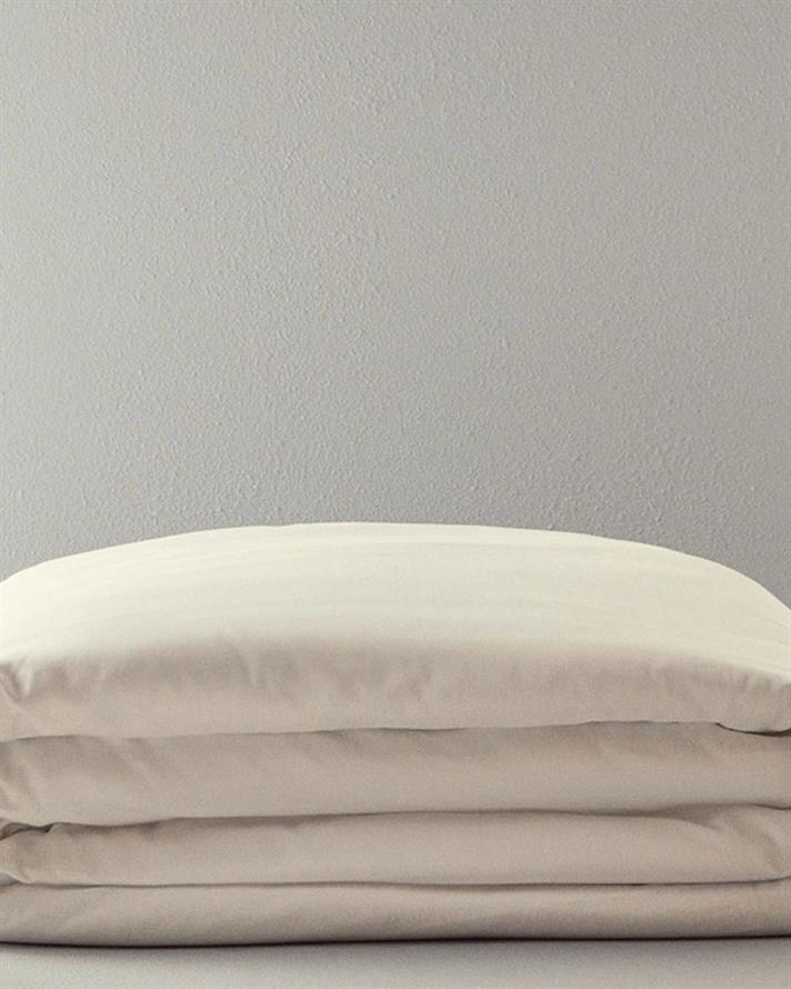 Husa de pilota King Size, Micell, bumbac satinat, 240x220 cm, gri fildes