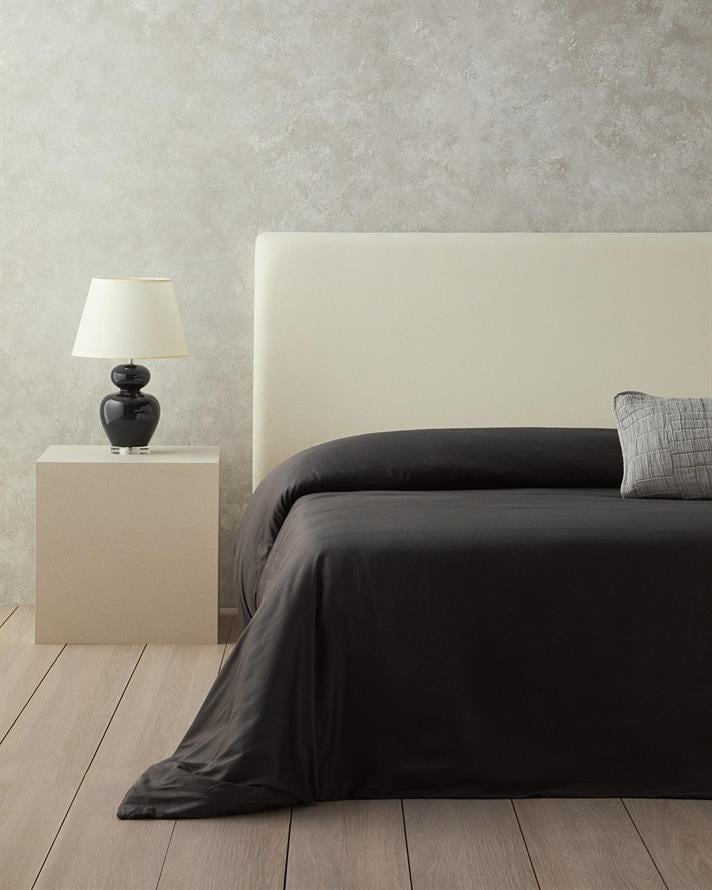 Husa de pilota pentru doua persoane, Micell, bumbac satinat, 200x220 cm, antracit