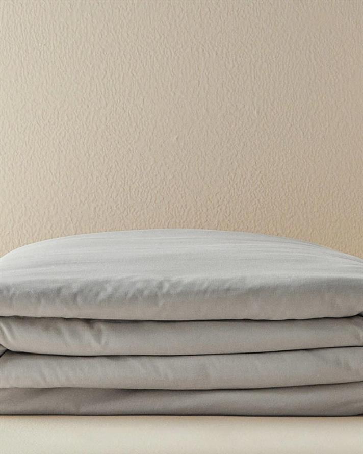 Husa de pilota pentru doua persoane, Pure, bumbac, 200x220 cm, gri