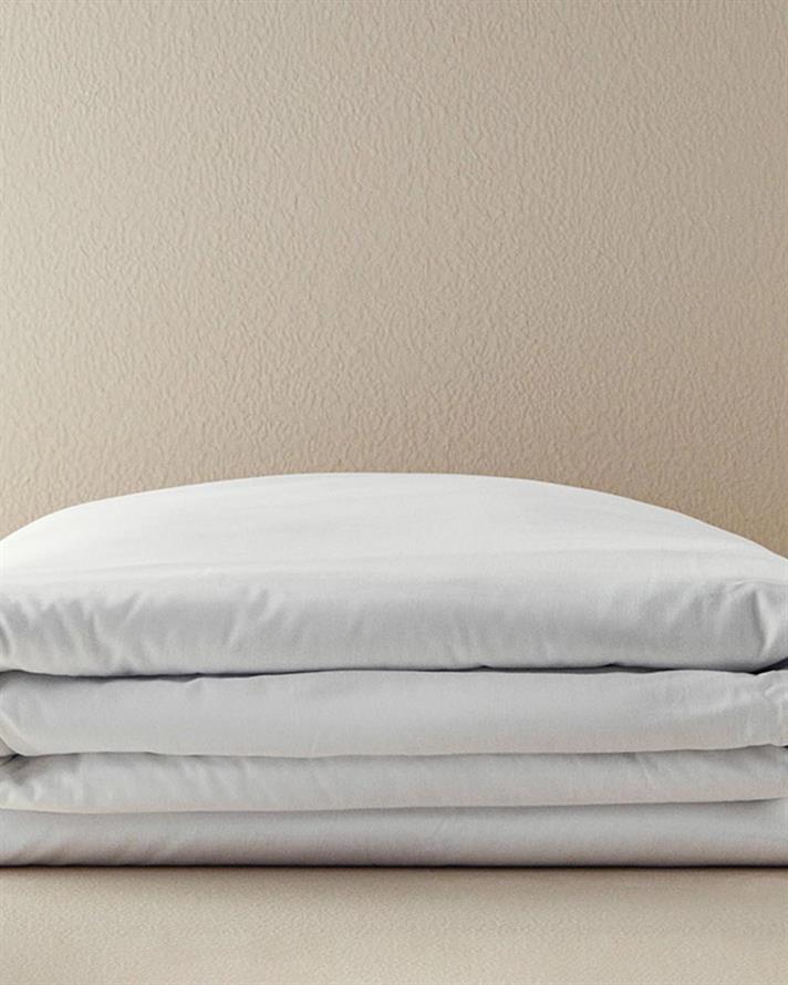 Husa de pilota pentru doua persoane, Pure, bumbac, 200x220 cm, alb