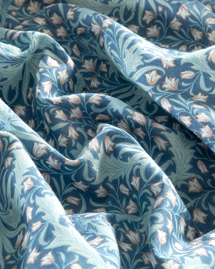 Husa de pilota pentru o persoana, Tulip Blues, bumbac-poliester, 160x220 cm, albastru
