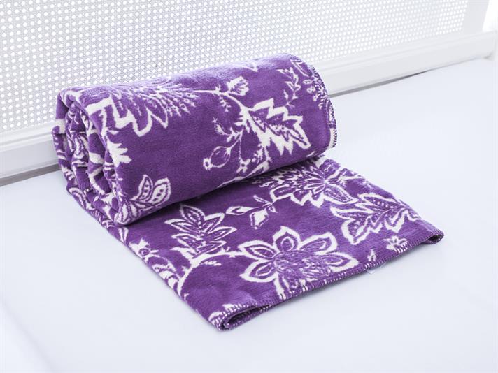 iacobină În Relief Double Pătură 200x220 cm Violet